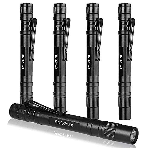 XY ZONE 5PCS Led Pen Flashlight 1000 Lumens