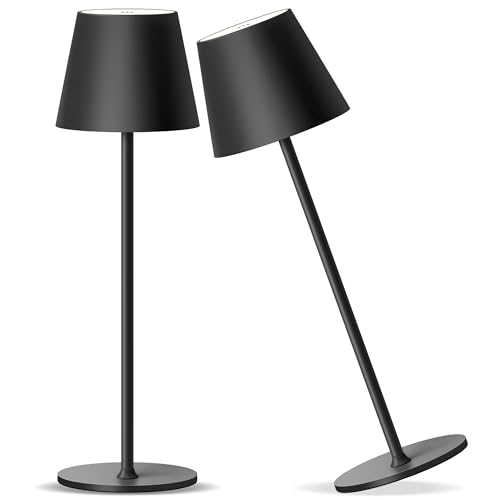 PUSU Cordless Rechargeable Table Lamp Set of 2