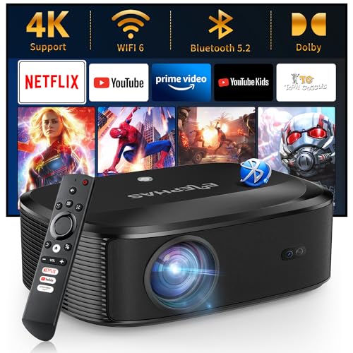 ELEPHAS 4K Projector with Wifi and Bluetooth