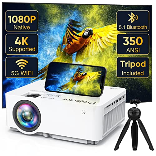 PANSEBA Native 1080P Projector with 5G