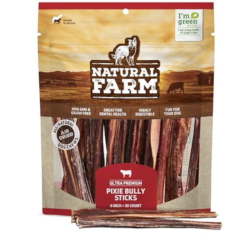 Natural Farm Bully Sticks (6 Inch, 30 Pack)