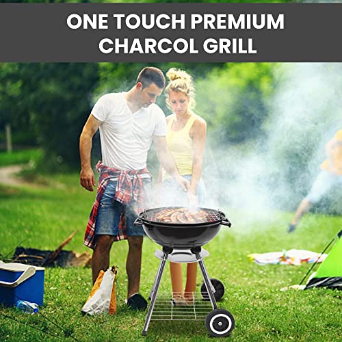 Pictured Cheapest Charcoal Grill: Papapacks 18 Inch Portable Charcoal Grill