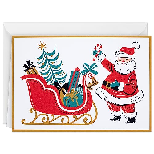 Hallmark Retro Santa Boxed Christmas Cards