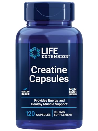 Life Extension Creatine Capsules – Creatine Monohydrate