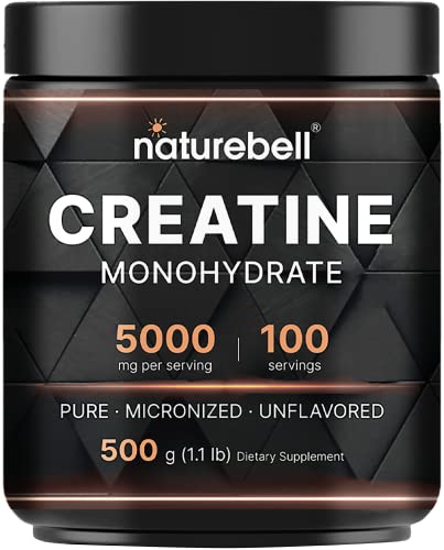 NatureBell Creatine Monohydrate Powder 500 Grams