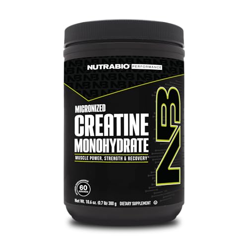 NutraBio Creatine Monohydrate Supplement