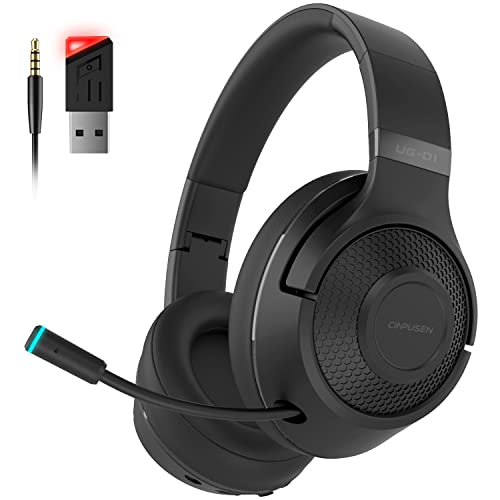 CINPUSEN 2.4Ghz Wireless Gaming Headset for PC