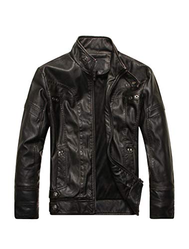 PASOK Men's Faux Leather Jacket Vintage