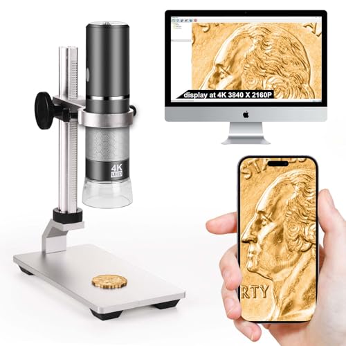 Ninyoon 4K Microscope with Professional Stand
