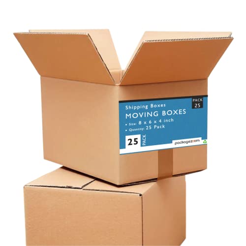 PackageZoom 8 x 6 x 4 Cardboard Moving Boxes