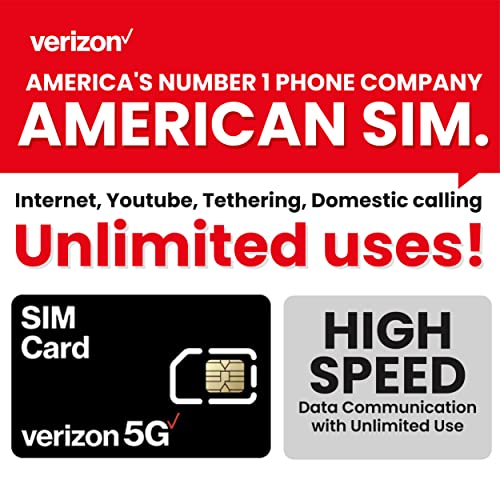 GMS NET USA Prepaid SIM Card (Verizon Network)