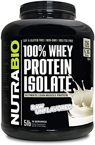 NutraBio Whey Protein Isolate Supplement –