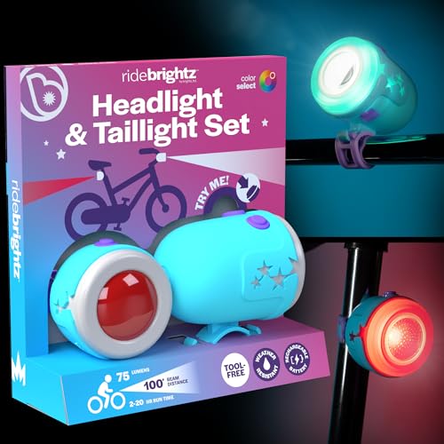 RideBrightz LED Bike Headlight and Tail Light Set