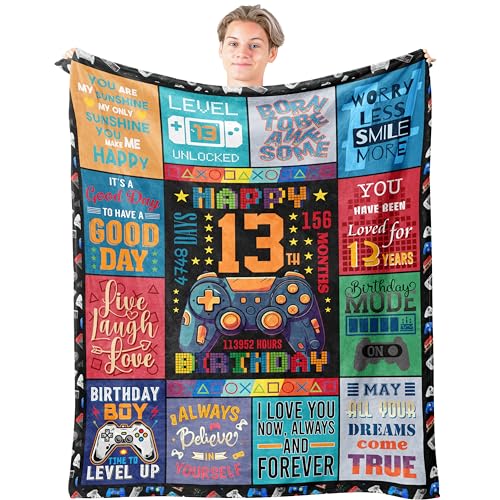 Mcurore 13 Year Old Boy Gifts Blanket 60"x50"
