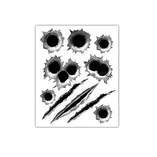 1797 Car Stickers Decals Bullet Holes