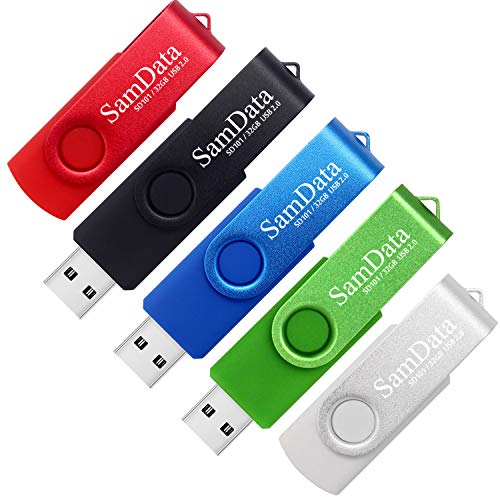 SamData 32GB USB Flash Drives 5 Pack
