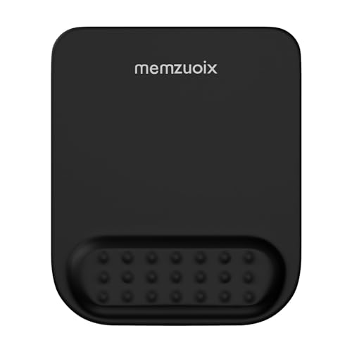 memzuoix Black Ergonomic Mouse Pad with Wrist Rest Support