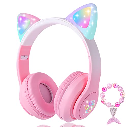 KORABA Cat Ear Kids Headphones Bluetooth