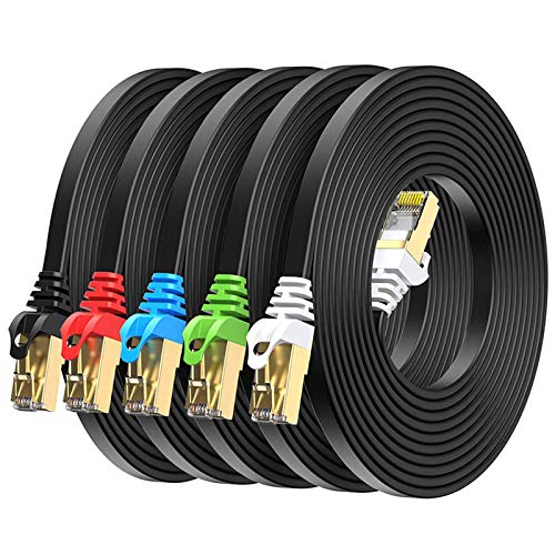 BUSOHE Cat8 Ethernet Cable 3FT 5 Pack Multi Color