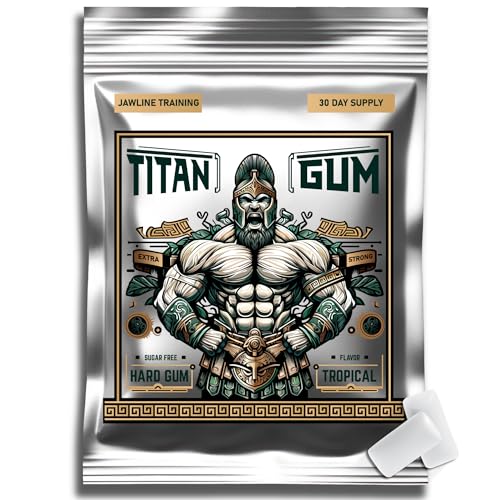 Titan Gum Ultra Tough Hard Chewing Gum for Jawline Training