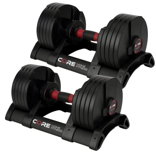 CORE FITNESS Adjustable Dumbbell Weight Set by Affordable