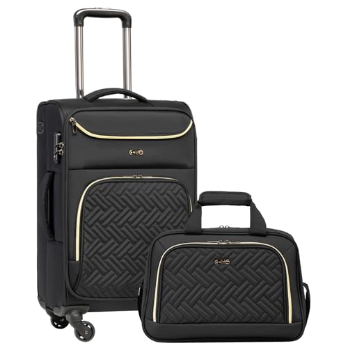 Coolife Luggage Carry On Luggage Suitcase