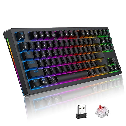 TECURS WK008 wired membrane keyboard LED light gaming keyboard