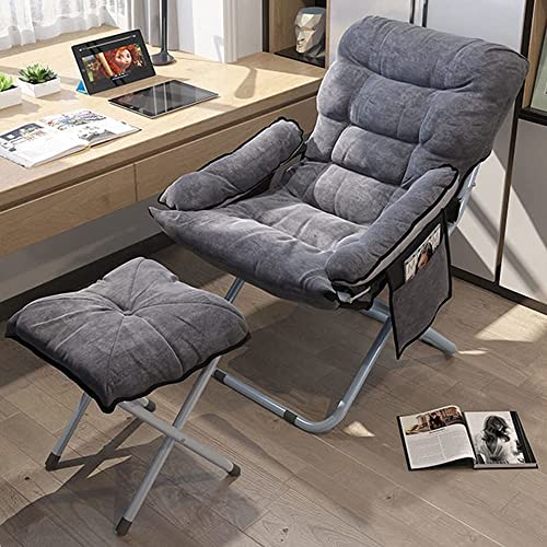 Generic Living Room Lazy Chair with Ottoman & Armrest