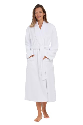MONARCH Plush Lined Microfiber Bath Robe for Women or Men