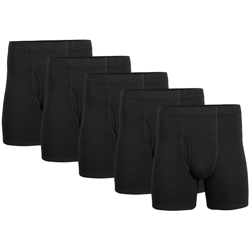 Gildan Men's Underwear Covered Waistband Boxer Briefs