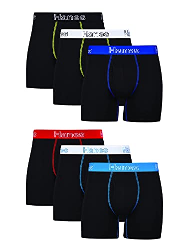 Hanes Men's Underwear Boxer Briefs Pack