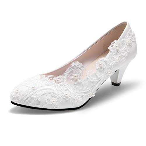 Dress First Bridal Wedding Shoes Closed Toe