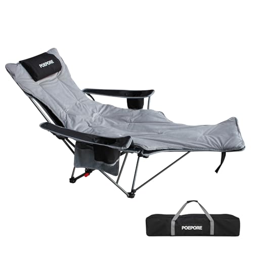 POEPORE Reclining Camping Chair with Removable