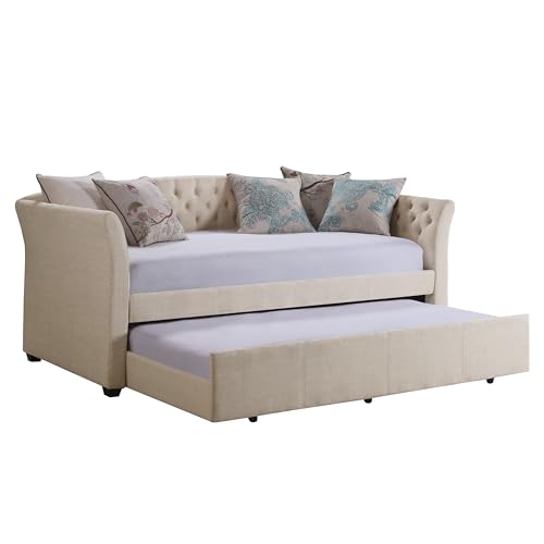 Rosevera Adrie Upholstered Twin Daybed with Trundle