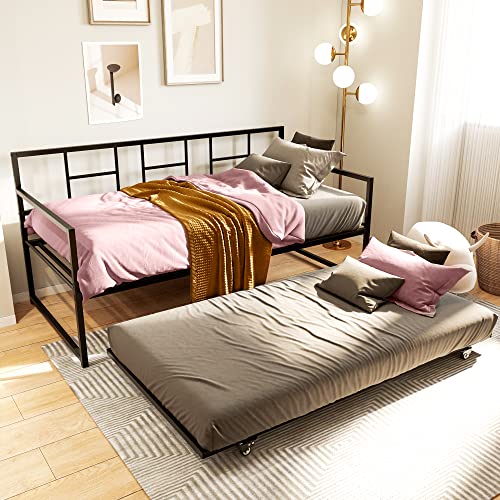 YITAHOME Twin Daybed with Pull Out Tr...