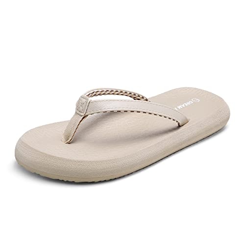 DREAM PAIRS Womens Arch Support Flip Flops