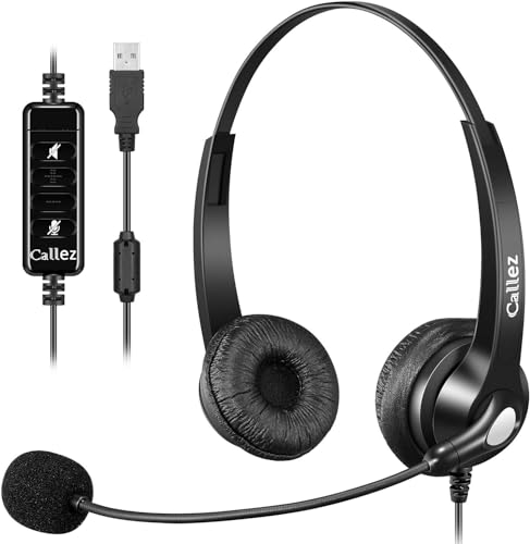 Callez USB Headset with Microphone Noise