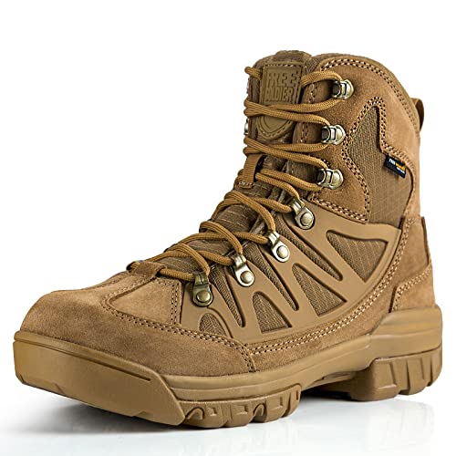 FREE SOLDIER Men's Waterproof Tactical Hiking Boots