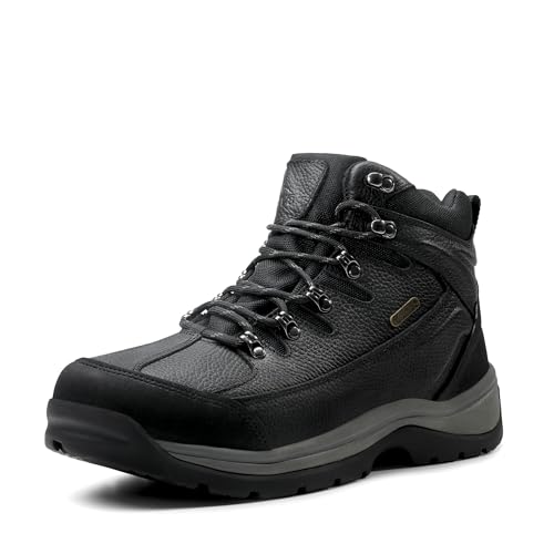 NORTIV 8 Mens Leather Waterproof Hiking Boots