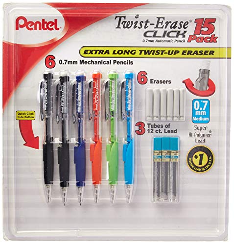 Pentel Twist-Erase Click Mechanical Pencil Set