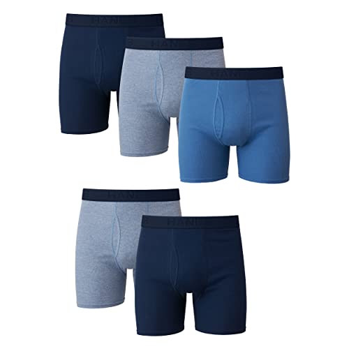 Hanes Ultimate Men's 5-Pack FreshIQ Dyed Boxer Brief