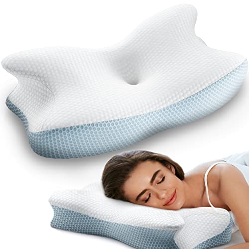 REOKA Memory Foam Cervical Pillow for Neck Pain Relief
