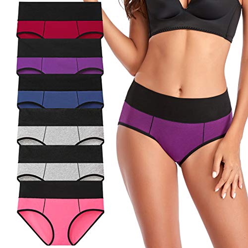 ALTHEANRAY Women s Seamless Hipster Underwear No Show Panties Soft Stretch  Bikini Underwears Multi-Pack Large Color 