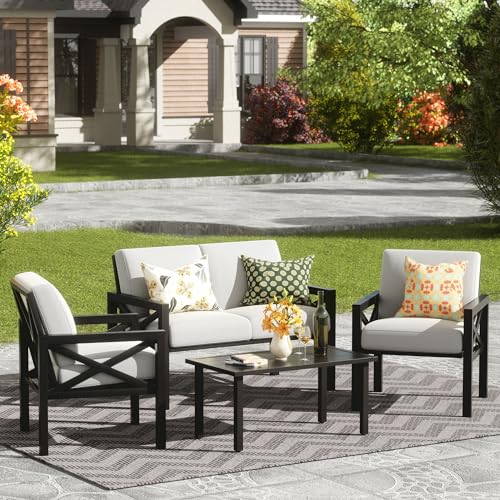 NATURAL EXPRESSIONS Outdoor Patio Furniture 4 Pieces Set