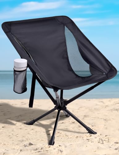 Docusvect Swivel Portable Camping Chair for Adults