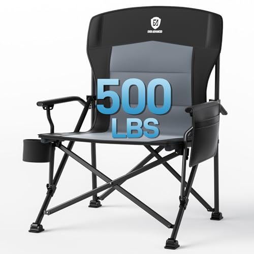 EVER ADVANCED Oversized Folding Camping Chair for Adults