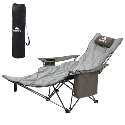 Huskfirm Reclining Camping Chair with Cotton Cushion