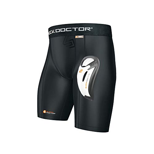 Shock Doctor Compression Shorts with Protective Bio