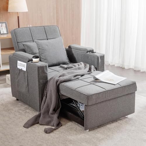 COMHOMA Sleeper Chair Bed Convertible Armchair