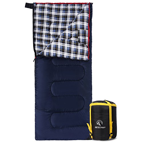 REDCAMP Cotton Flannel Sleeping Bag for Camping